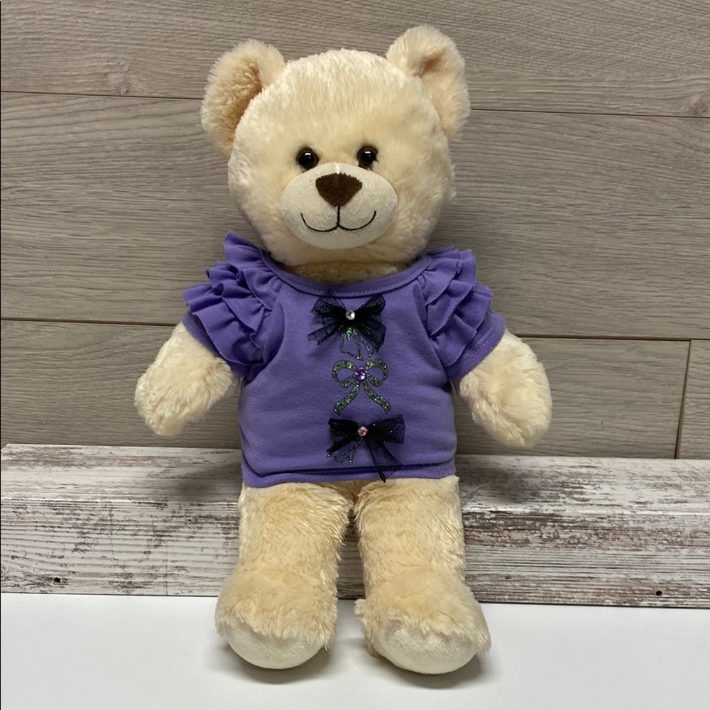 Build A Bear Workshop Bear With Ruffled Bow Top